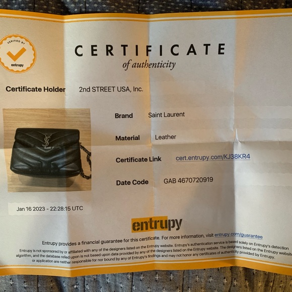 SOLD Saint Laurent LOULOU toy on chain!! - Picture 9 of 10